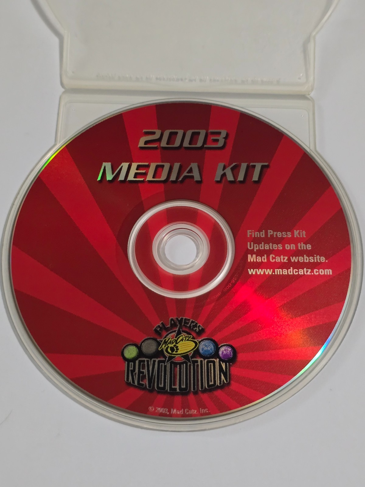 2003 MAD CATZ INC E3 VIDEO GAME PRESS KIT PROMO CD MEDIA PLAYERS REVOLUTION