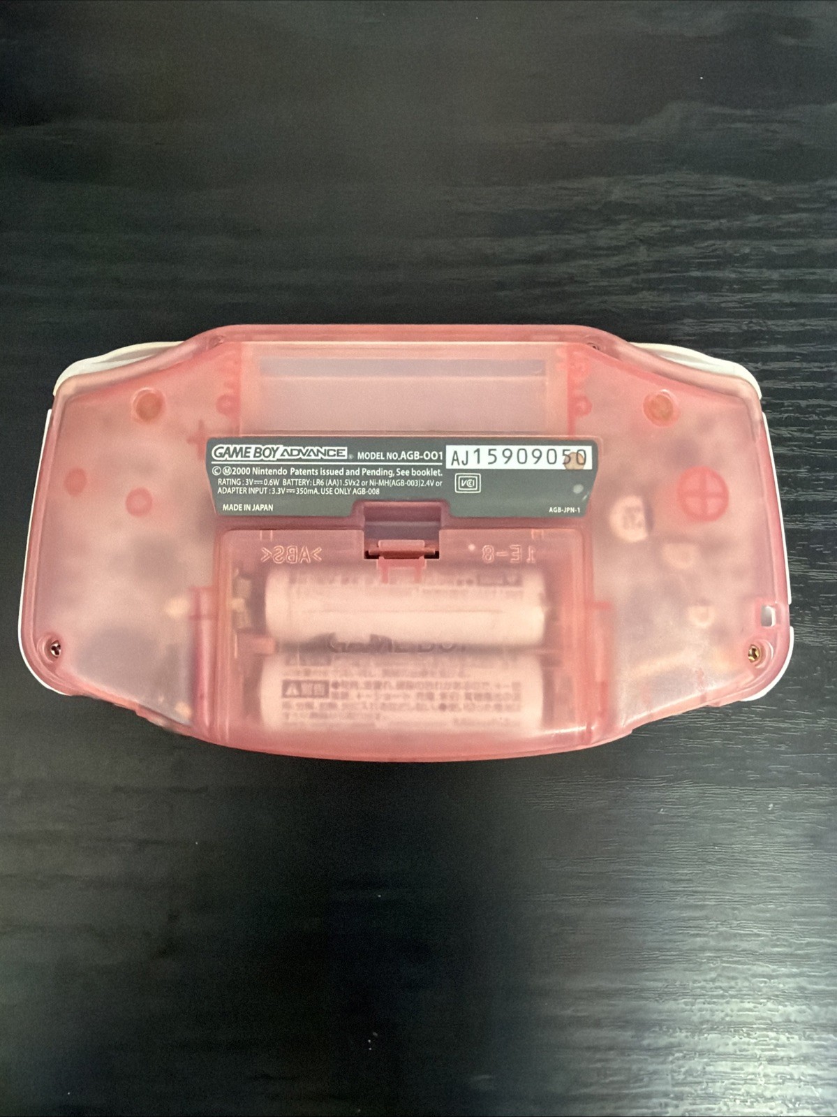 Nintendo Game Boy Advance GBA Milky Pink Console New Screen Overhaul [#009]