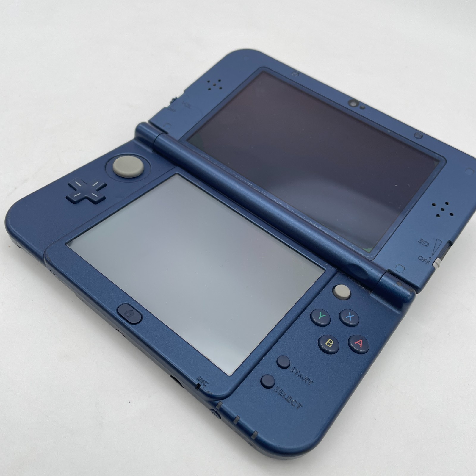 New Nintendo 3DS XL LL Metallic Blue Console Stylus Tested Japanese