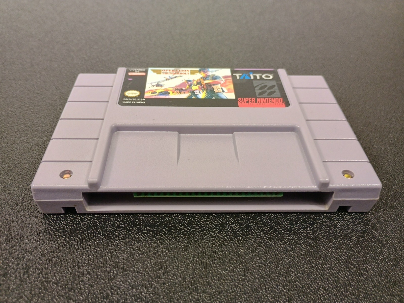 Operation Thunderbolt (Super Nintendo, SNES, 1994) Cartridge Only