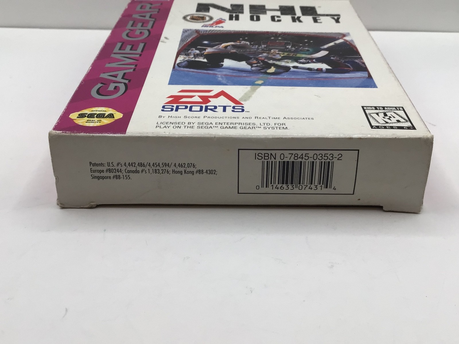 NHL Hockey Sega Game Gear, 1994 Complete w/Manual CIB