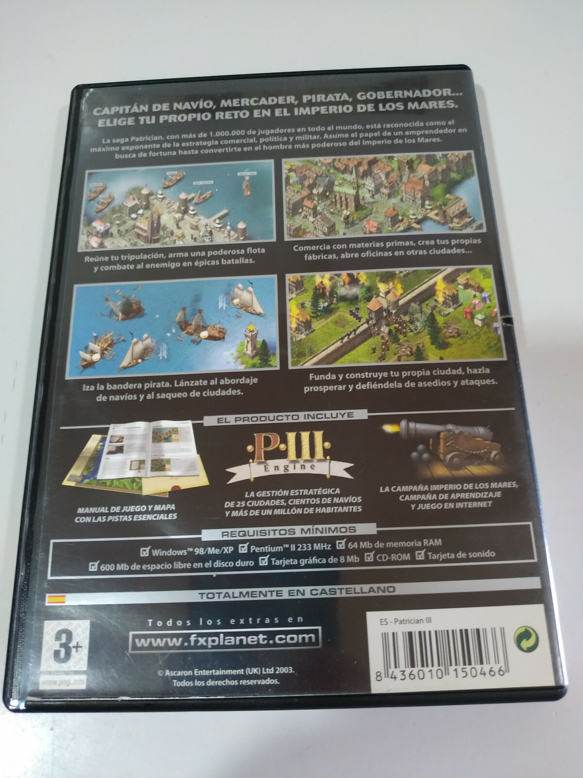 Patrician III Imperio De Los Mares – Game For PC CD-Rom Edition Spain