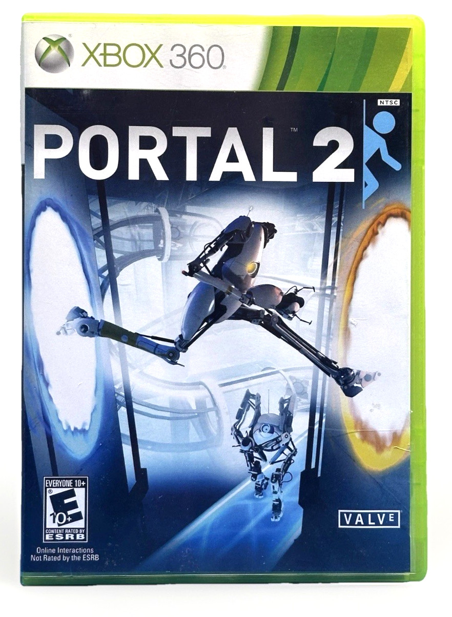 VALVE- Portal 2 (Microsoft Xbox 360, 2011) Complete VG Tested Free S&H