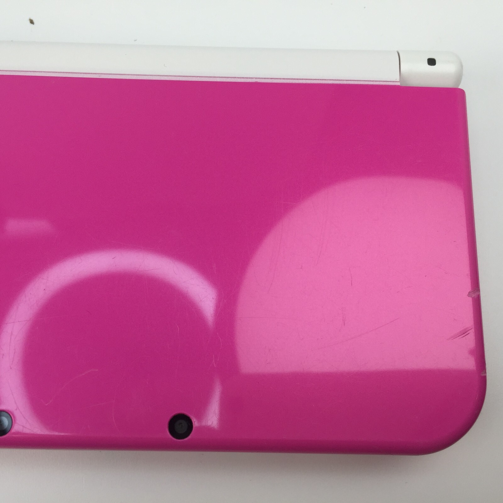 【Very Good】Nintendo New 3DS LL Pink x White Console ONLY Japanese Edition #dj06