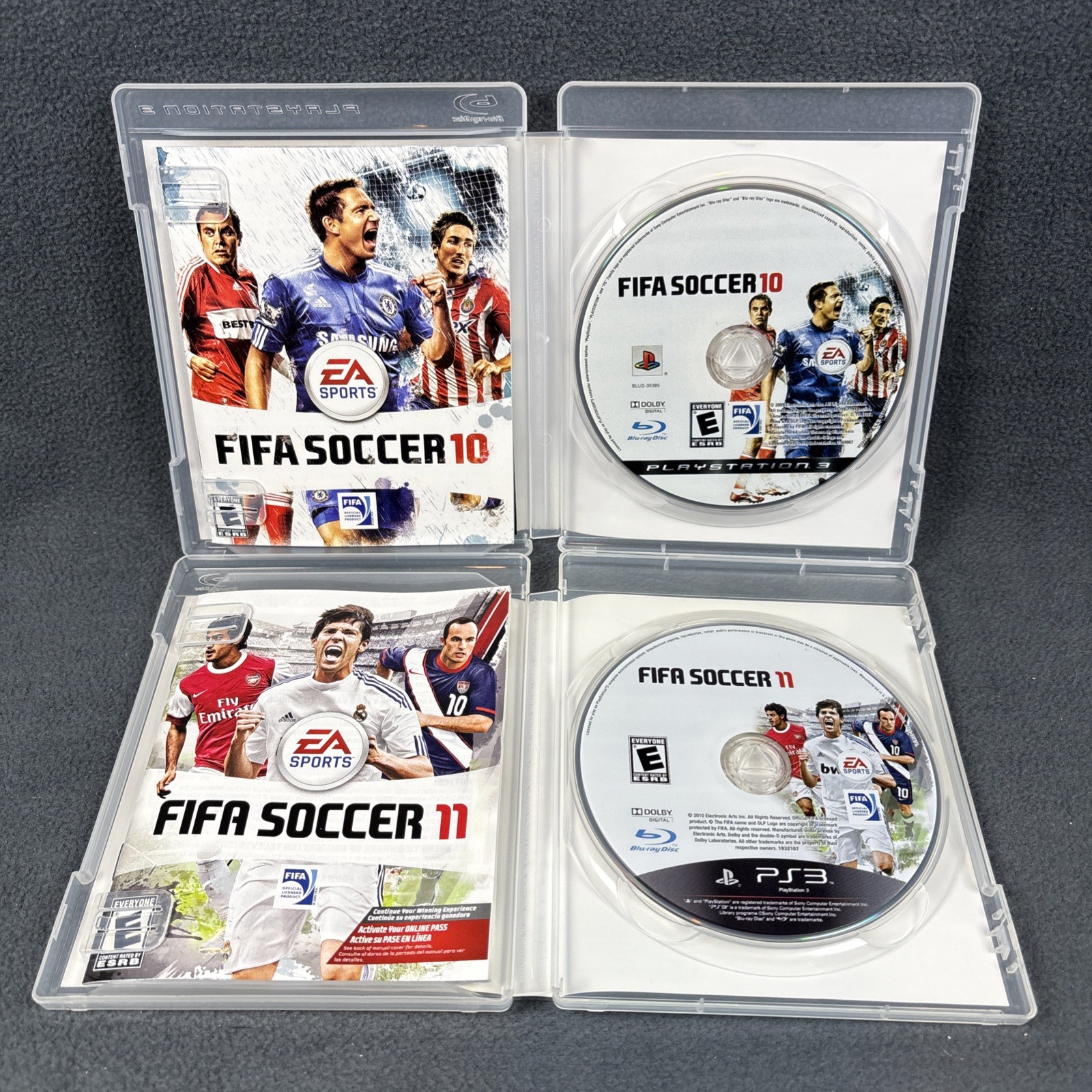 PlayStation 3 – FIFA Soccer 08, 09, 10, & 11 – Complete – Refurbished, Very Good