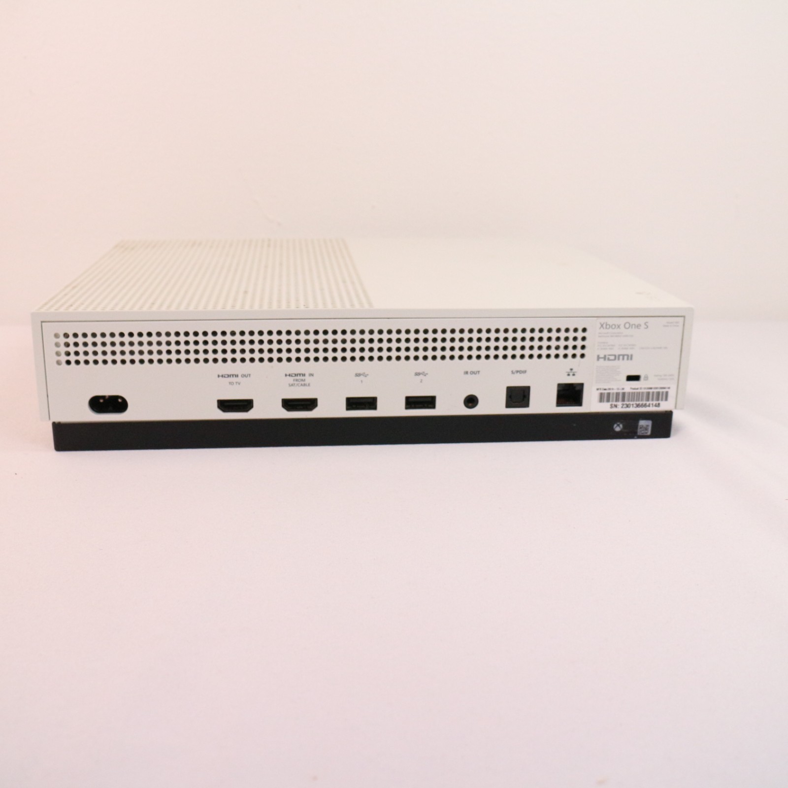 Microsoft Xbox One S 1681 Gaming Home Console White w/Wireless Controller TESTED