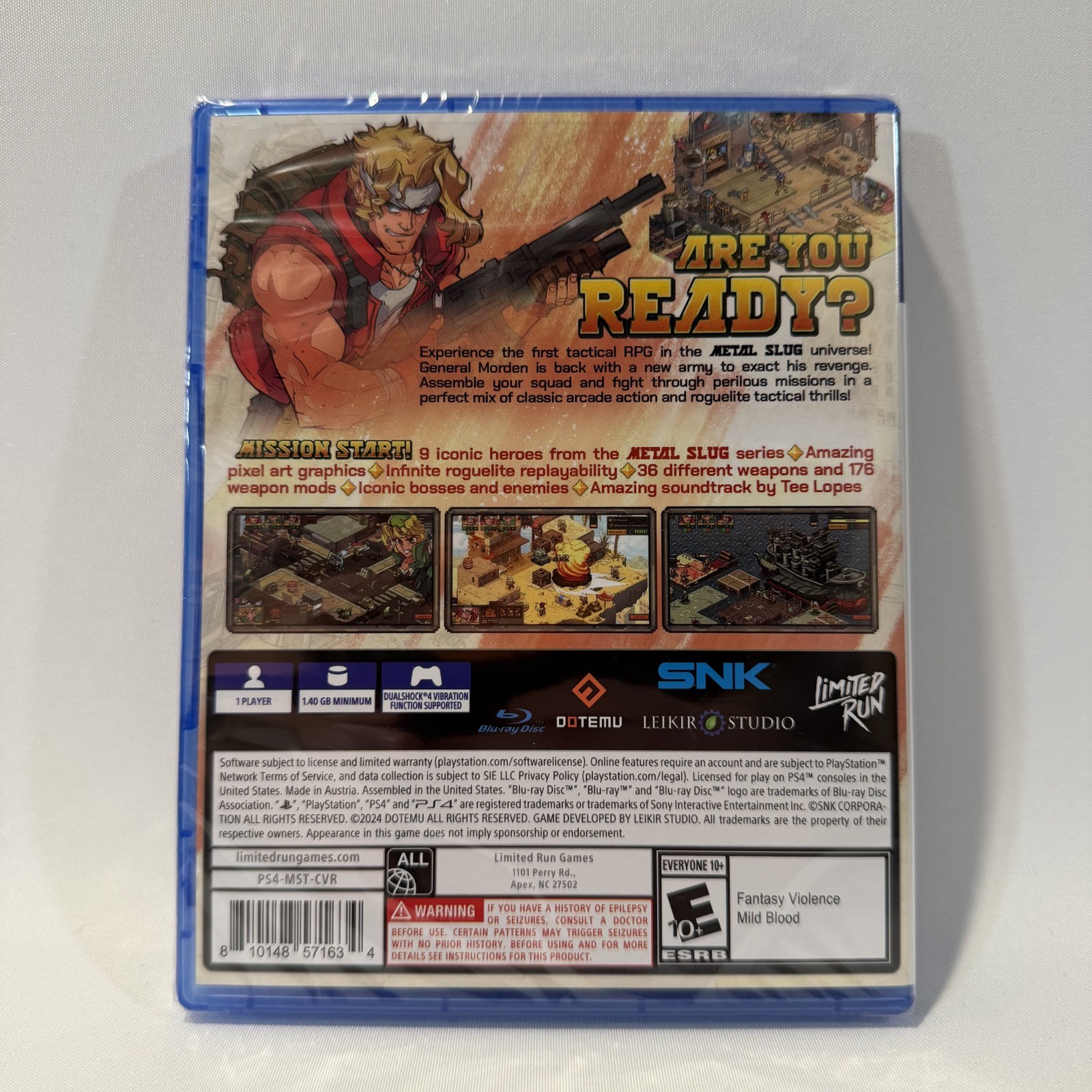 Metal Slug Tactics PS4 Tactical RPG Strategy Turn Based Limited Run Game Sealed