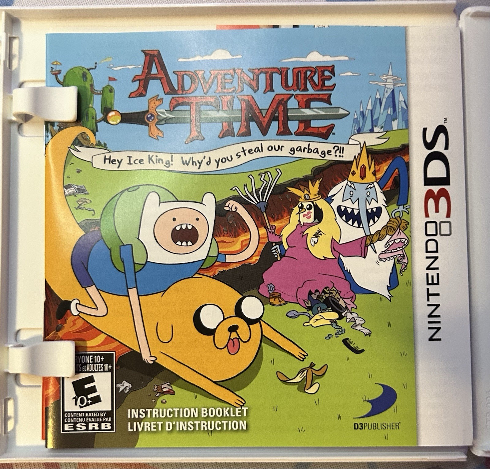 D3Publisher Adventure Time Nintendo 3DS 2012 E10+ Manual Included