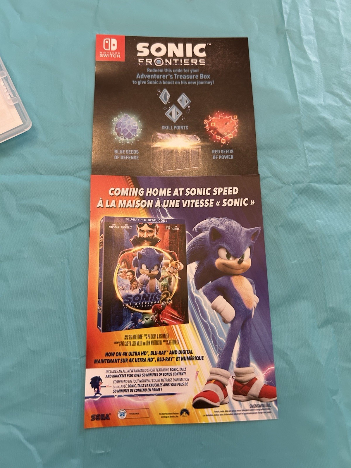 Sonic Frontiers (Nintendo Switch) tested and works