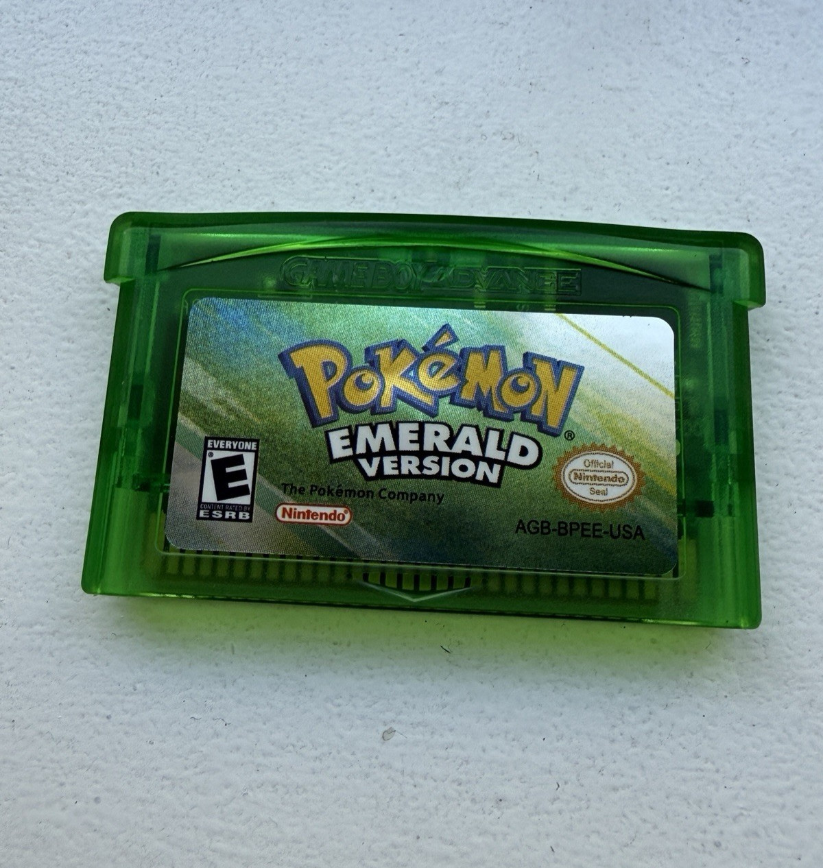 Pokemon Emerald Version Cartridge for Game Boy Advance (GBA) – Tested and Saves!
