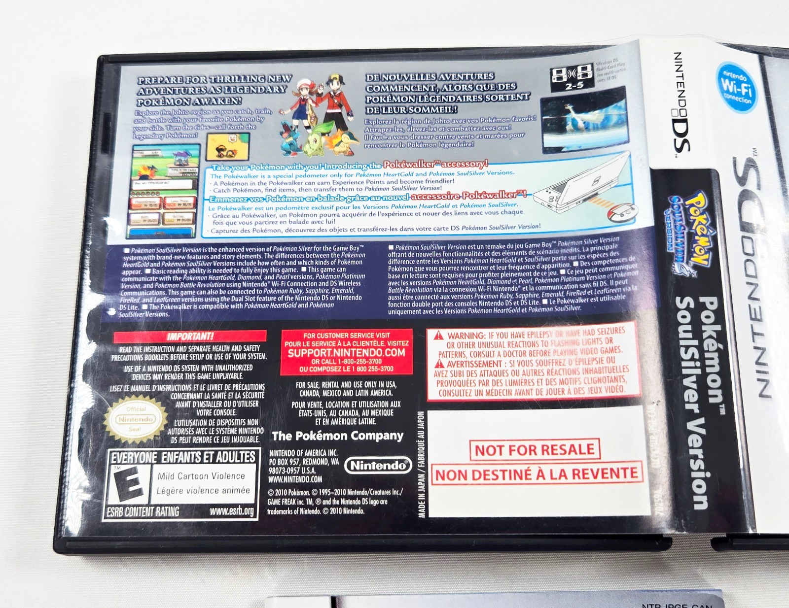 POKEMON SOUL SILVER Complete Game 2010 Authentic Nintendo DS Tested SoulSilver