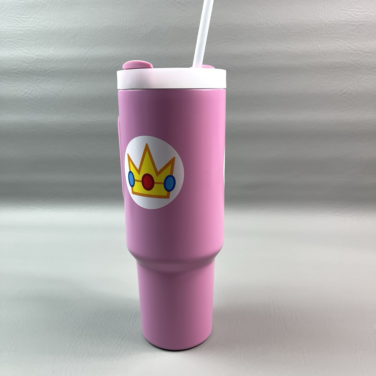 Nintendo Super Mario Princess Peach Pink 40oz Tumbler Pyramid America