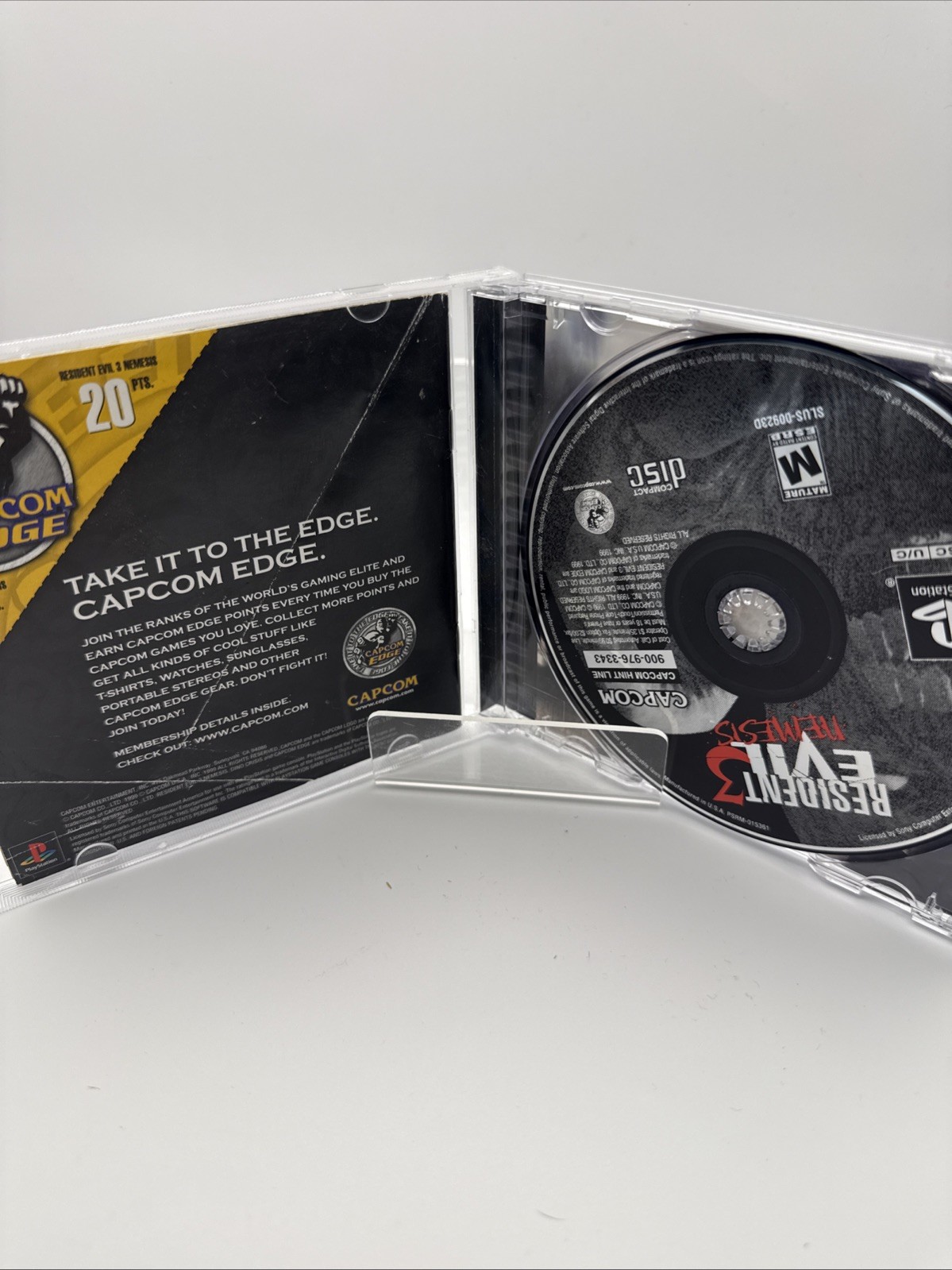 PS1 Resident Evil 3: Nemesis w/ Manual/ REG Card – No Demo Disc – Free Shipping