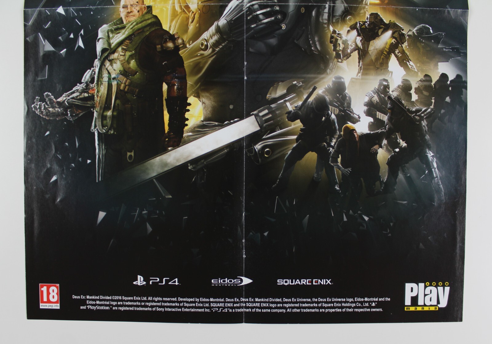 2016 DEUS EX MANKIND DIVIDED Double-Sided Poster 54 x 38 cm (21.1″ x 15″) Spain