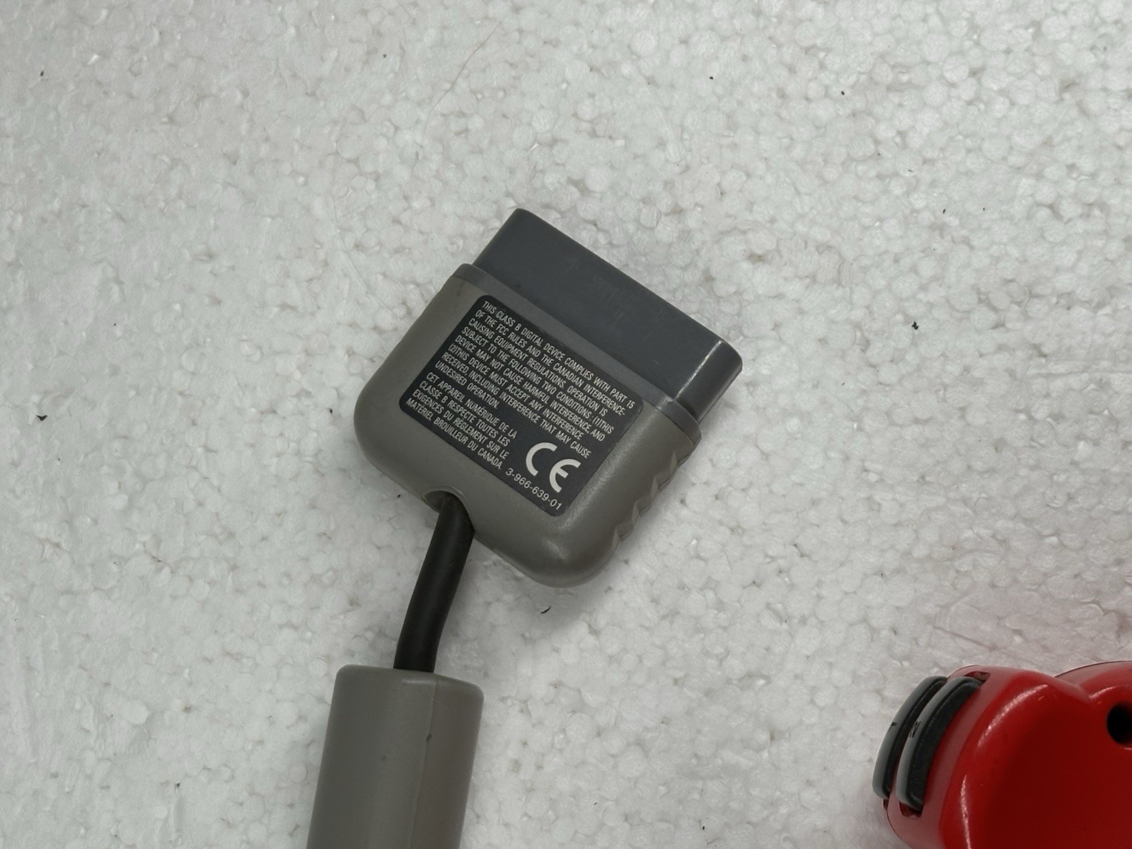 Official Sony PS1 Red Controller OEM SCPH-1080