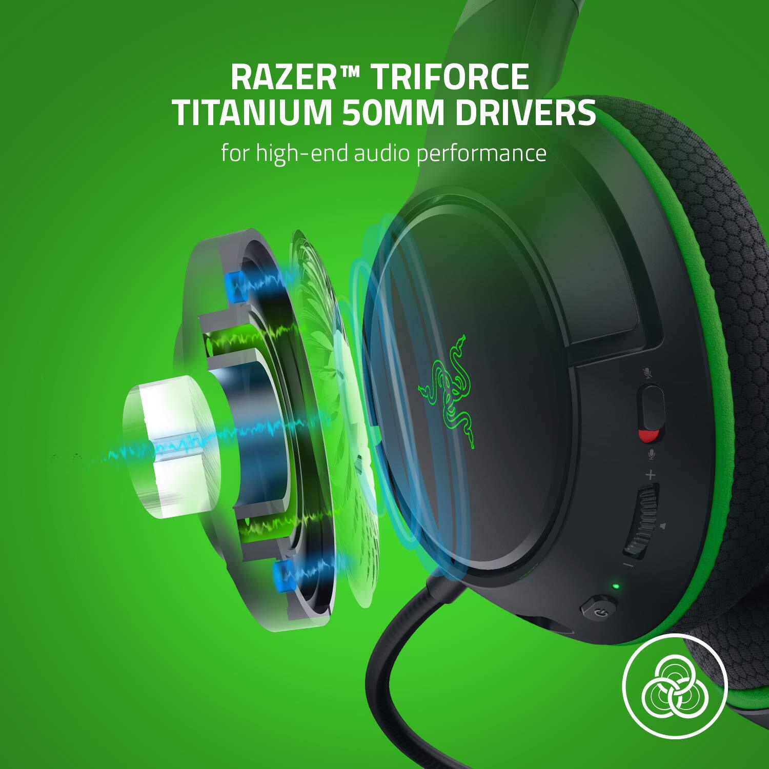 Razer Kaira Wireless Gaming Headset for Xbox Series X|S, Xbox One: Triforce