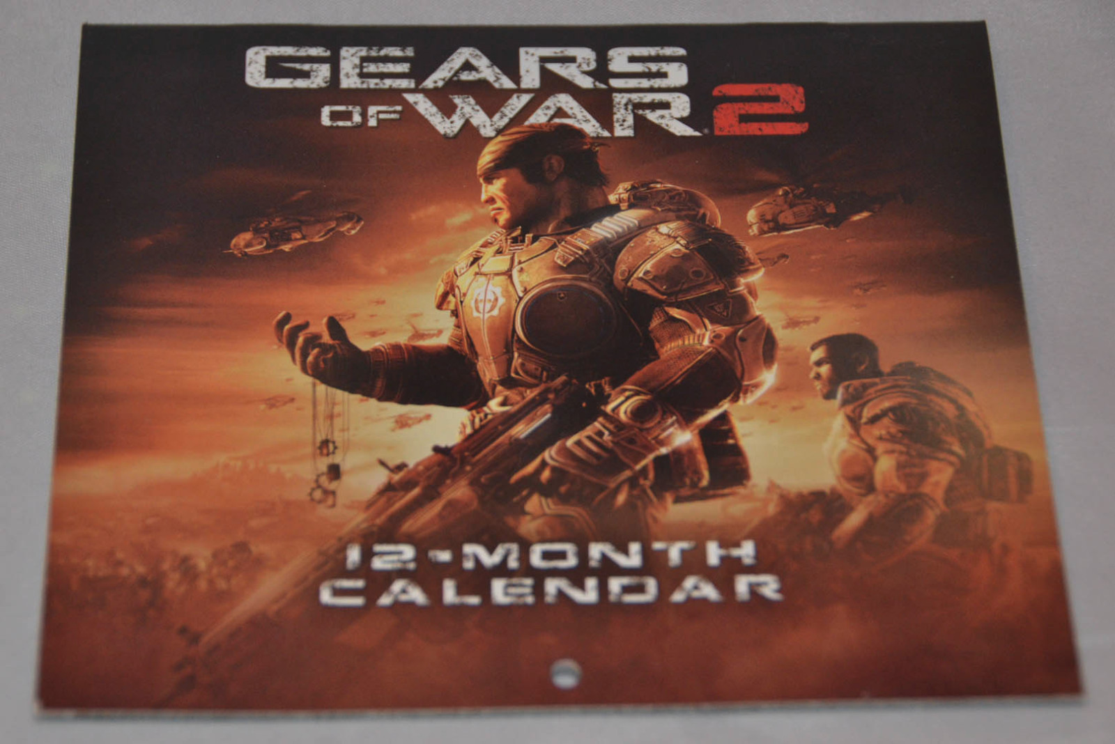 Gears of War 2 – 2008 Mini Calendar – Unused – Marcus Fenix – EPIC Games