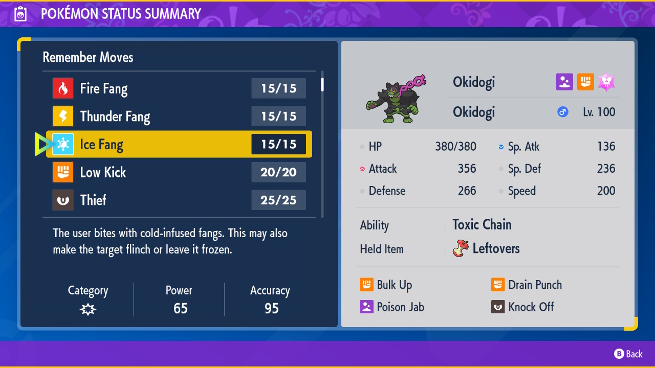 🌟Okidogi Best Stats Pokemon Scarlet and Violet Home🌟