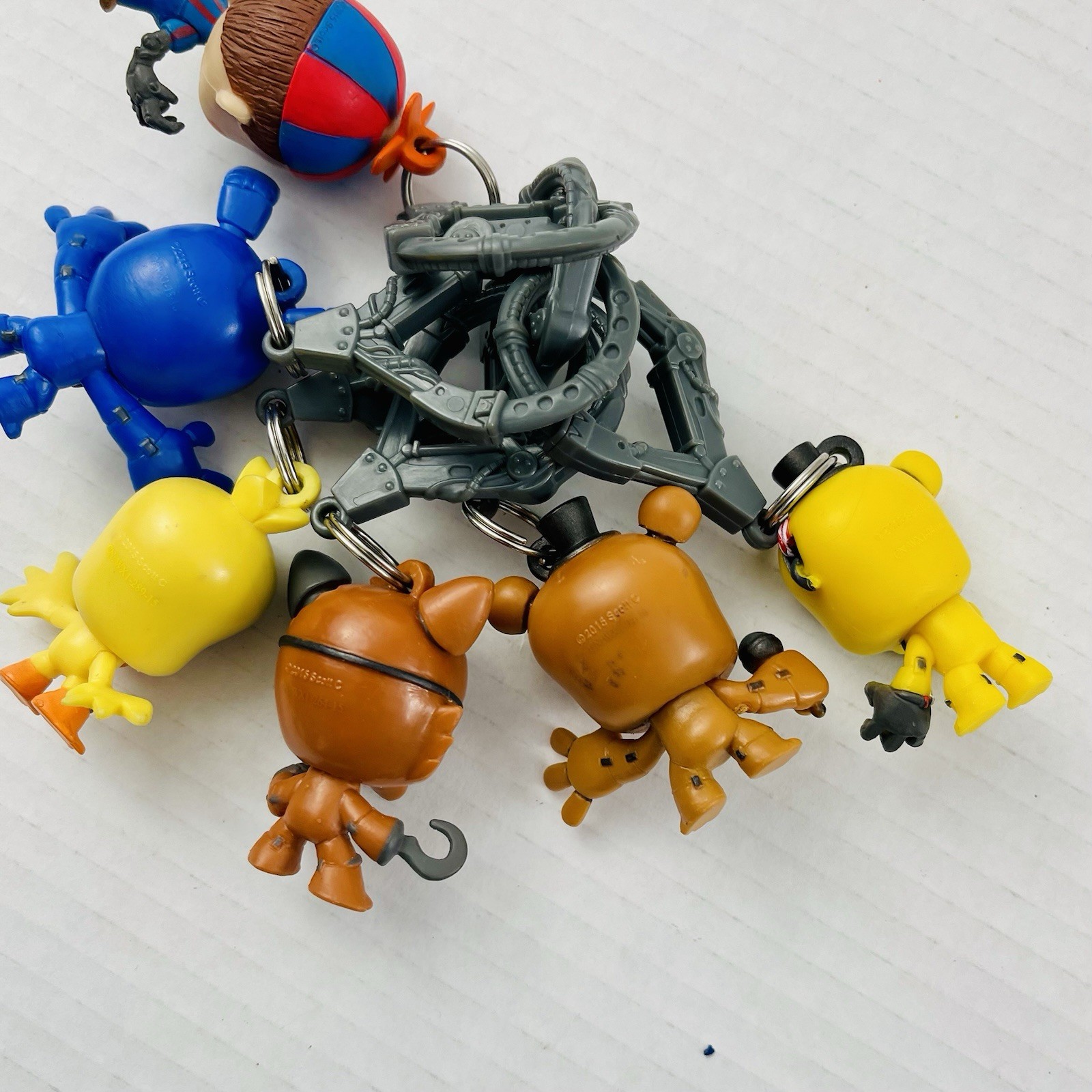 Five Nights At Freddy’s FNAF Keychain Backpack Hanger Lot of 6 Funko Clips