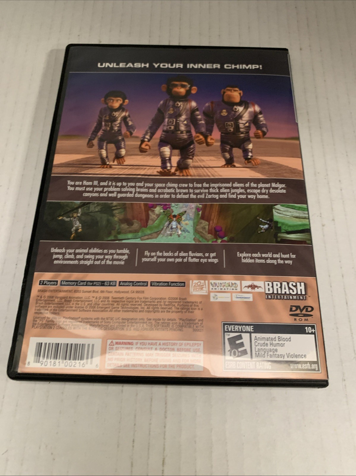 Space Chimps 2008 Sony PlayStation 2 PS2 CIB Complete Mint Condition See Pics