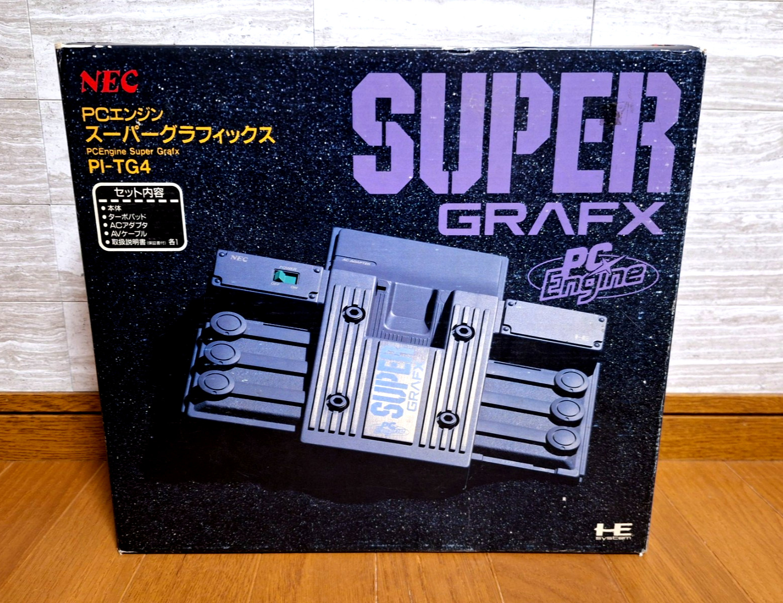 NEW NEC PC Engine Super Grafx Japan *EXCELLENT BOX FOR COLLECTION*
