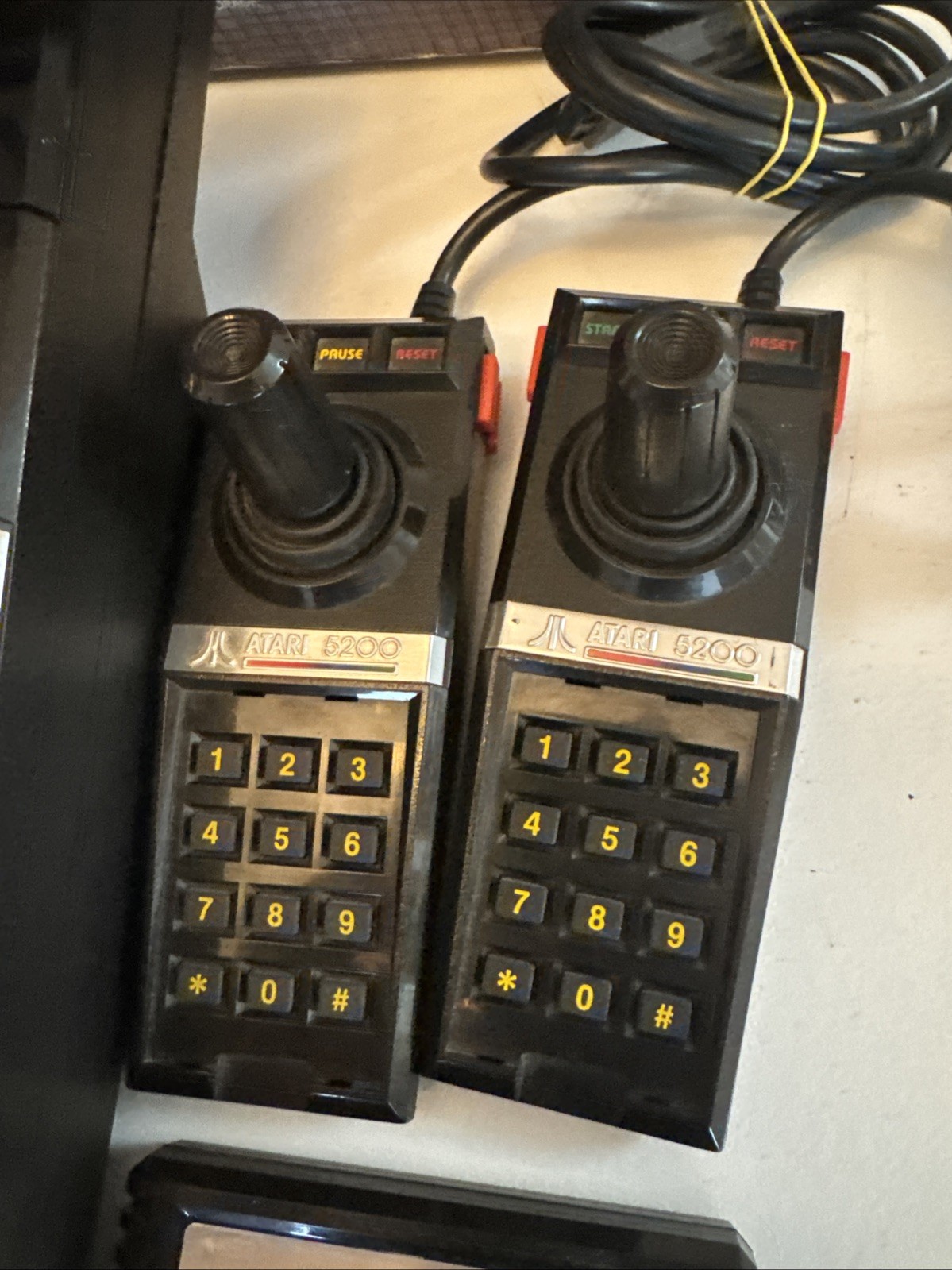 Atari 5200 Console 4-Port Bundle w/12 Games Power Cable Switch Box 2 Controllers