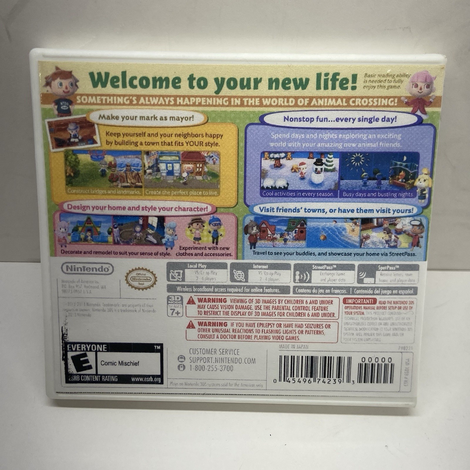 Animal Crossing New Leaf Nintendo 3DS Nintendo Multiplayer Online Tested READ
