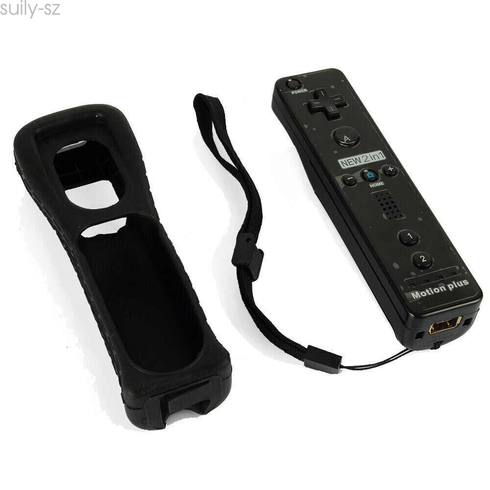 2in1 Motion Plus Remote and Nunchuck Controllers for Wii & Wii U Wiimote 4Pack