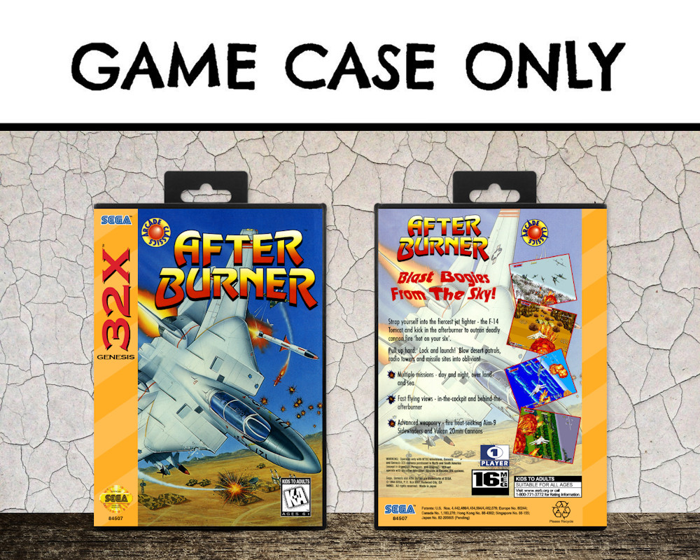 SEGA 32X Storage Game Cases w/ Complimentary Game Covers [Pick your Titles!]