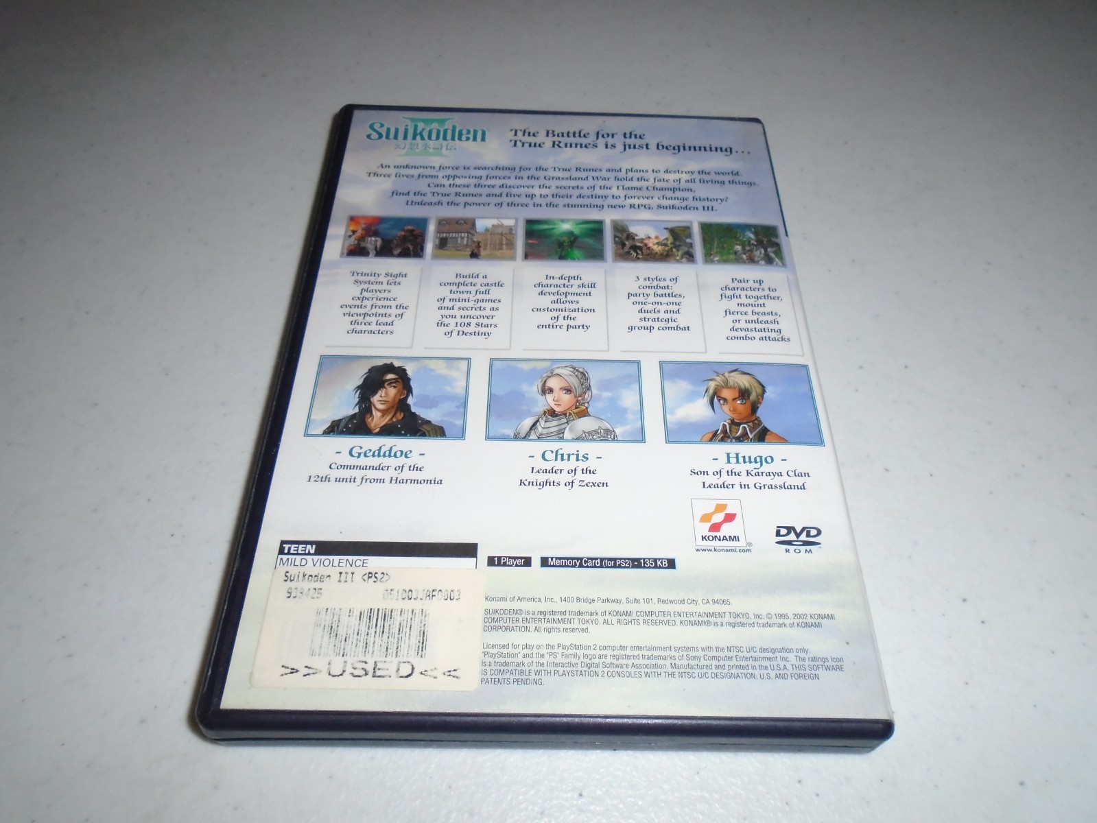 Suikoden I, II, III, IV with memory card! 1 2 3 4 TESTED ☆☆ PS1 PS2 PlayStation