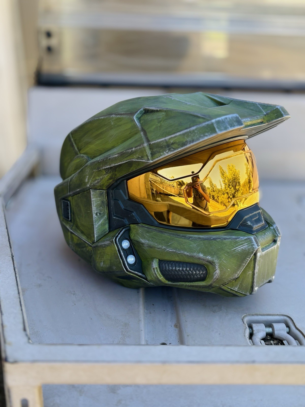 PREMIUM Halo Infinite Master Chief Full Sized Wearable Helmet with LED Lights