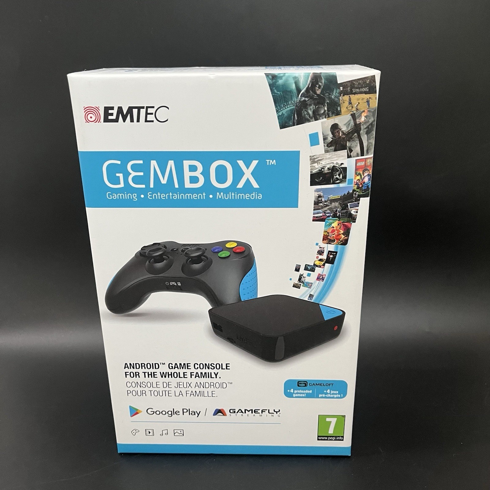 EMTEC Gem Box Android Game Console – New Open Box