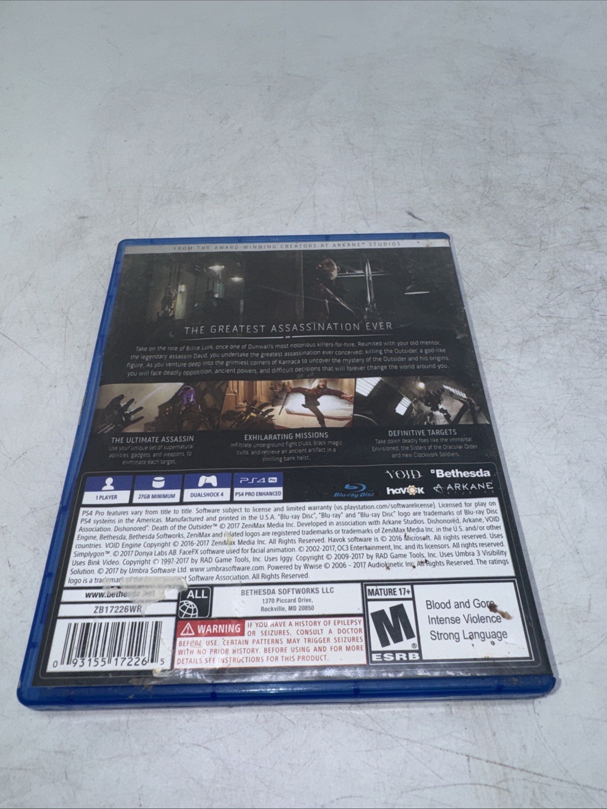 Dishonored Death of the Outsider – PS4 Very Good