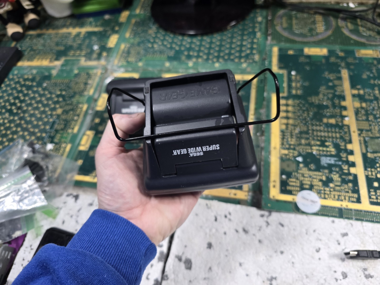 Sega Game Gear EXACT Super Wide Gear Magnifier Attachment x2-Intact w/Scratches