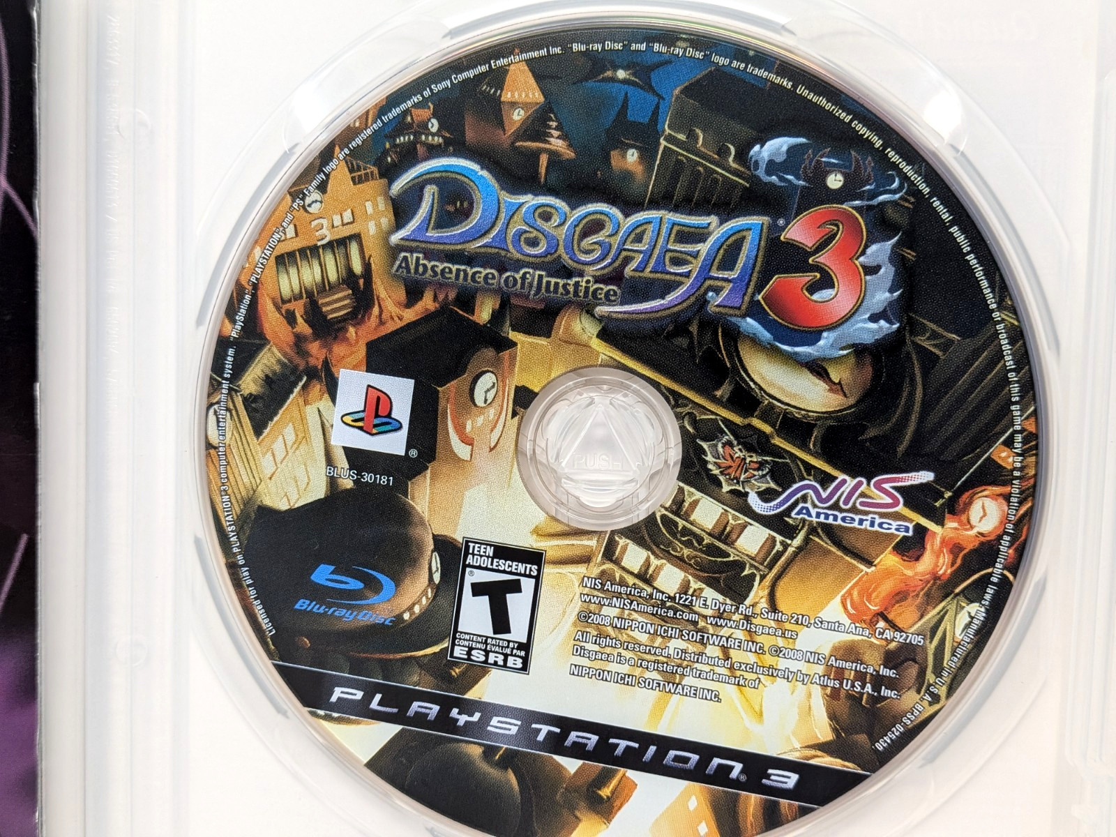 Disgaea 3: Absence of Justice (PlayStation 3, PS3) *Complete CIB – Tested*