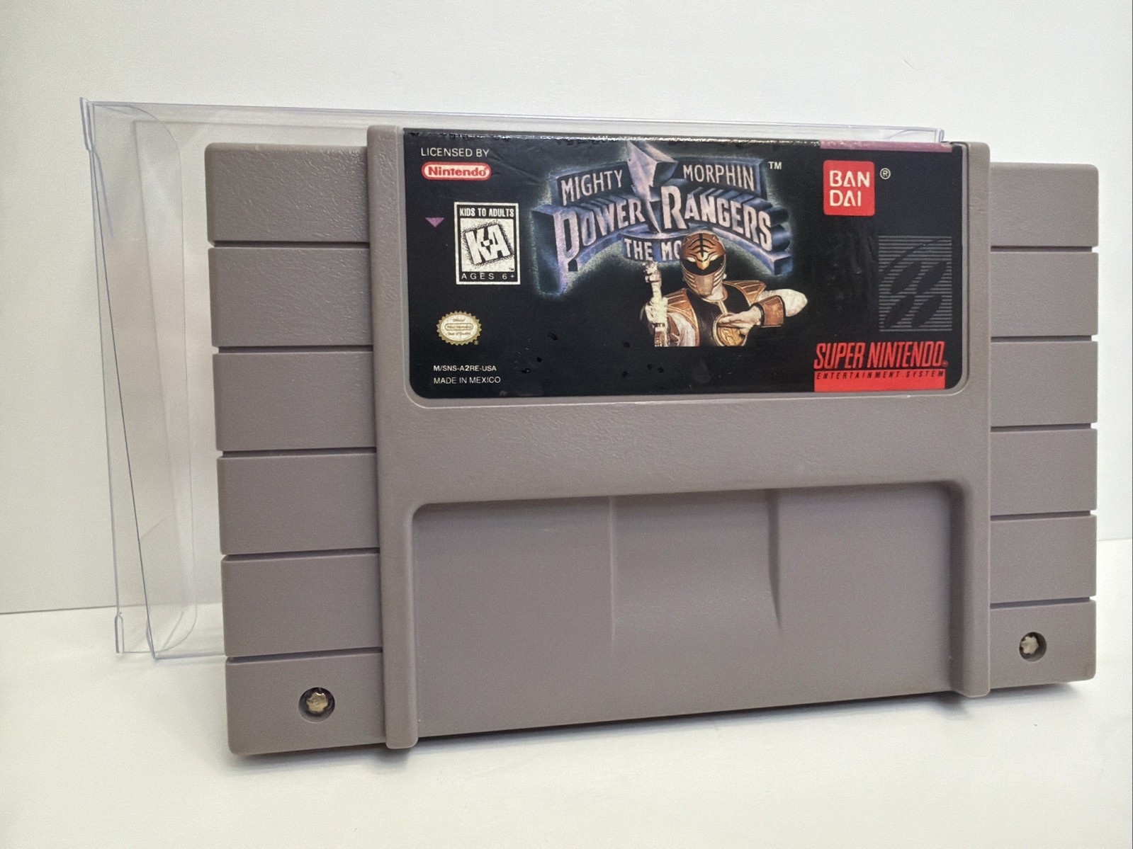 Mighty Morphin Power Rangers The Movie Super Nintendo Game SNES Authentic Clean