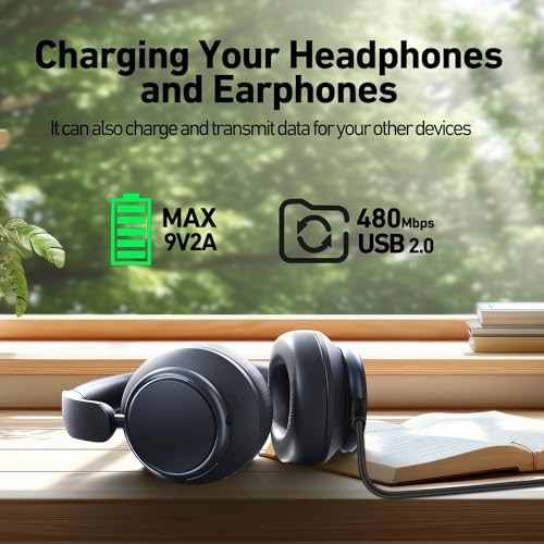 Adhiper USB C Charging Cable for Anker Soundcore Life Q35/Q30/Q20+Space Q45