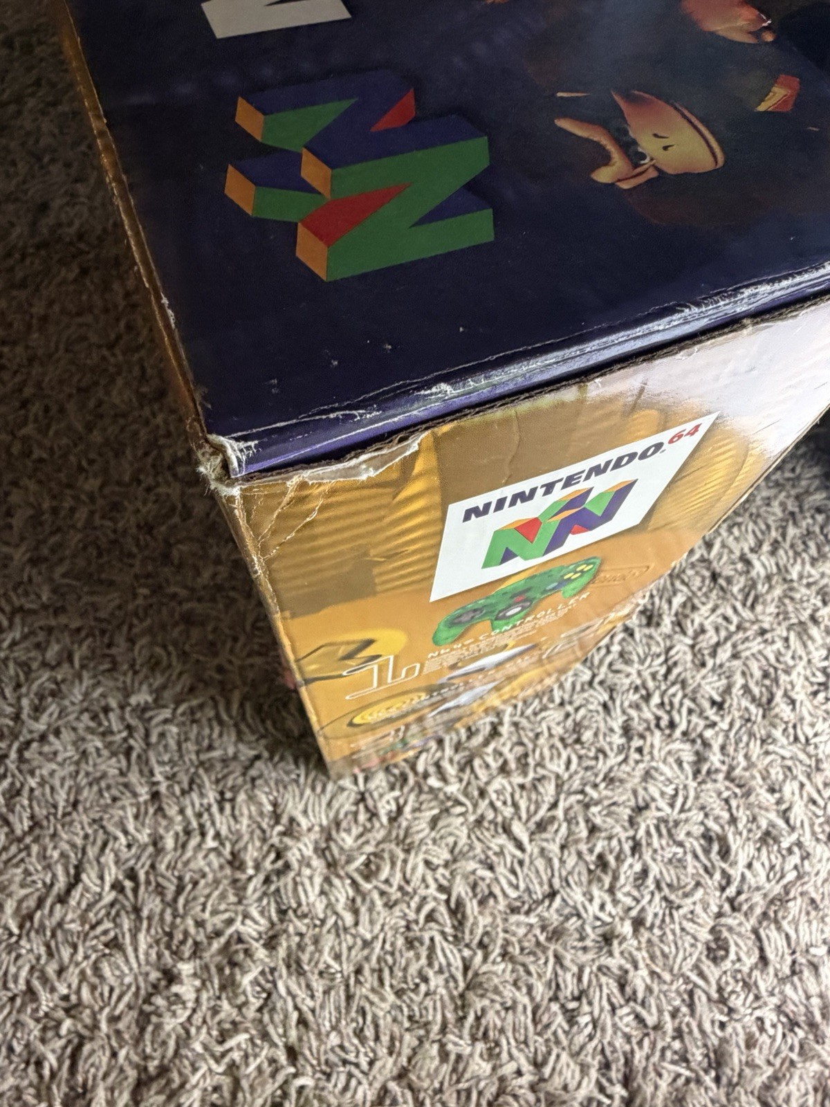 Nintendo Donkey Kong 64 Set Jungle Green Console W/Box SEE PICTURES Free Ship