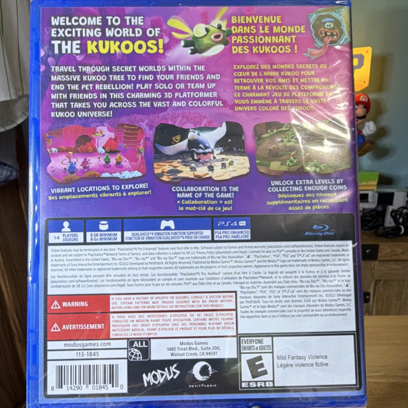 Kukoos Lost Pets Sony PlayStation 4 PS4 New Sealed 3D Platformer Game Modus