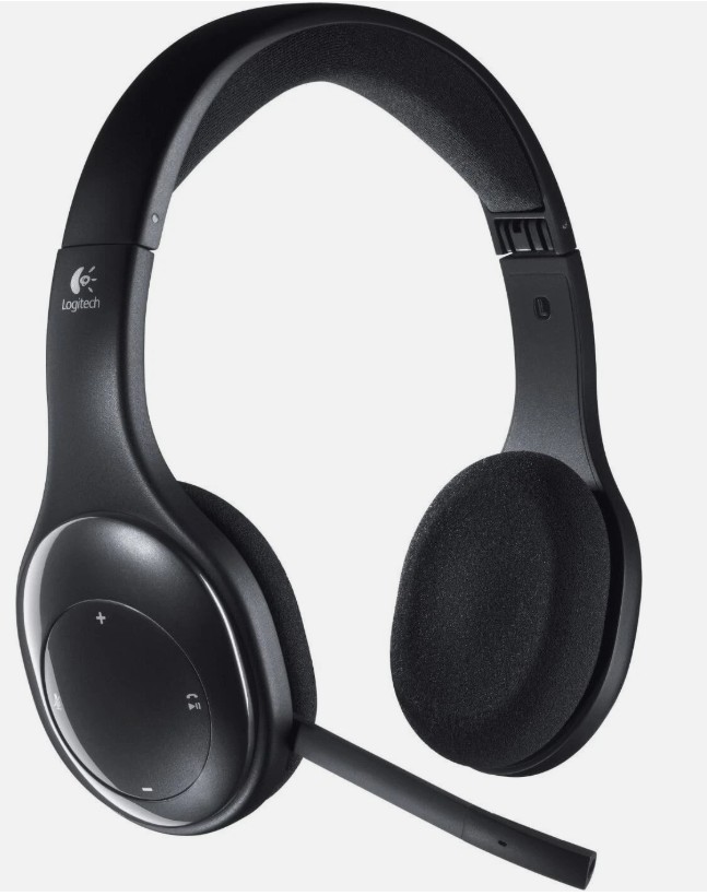 Logitech – H800 RF/Bluetooth Wireless On-Ear Headset – Black