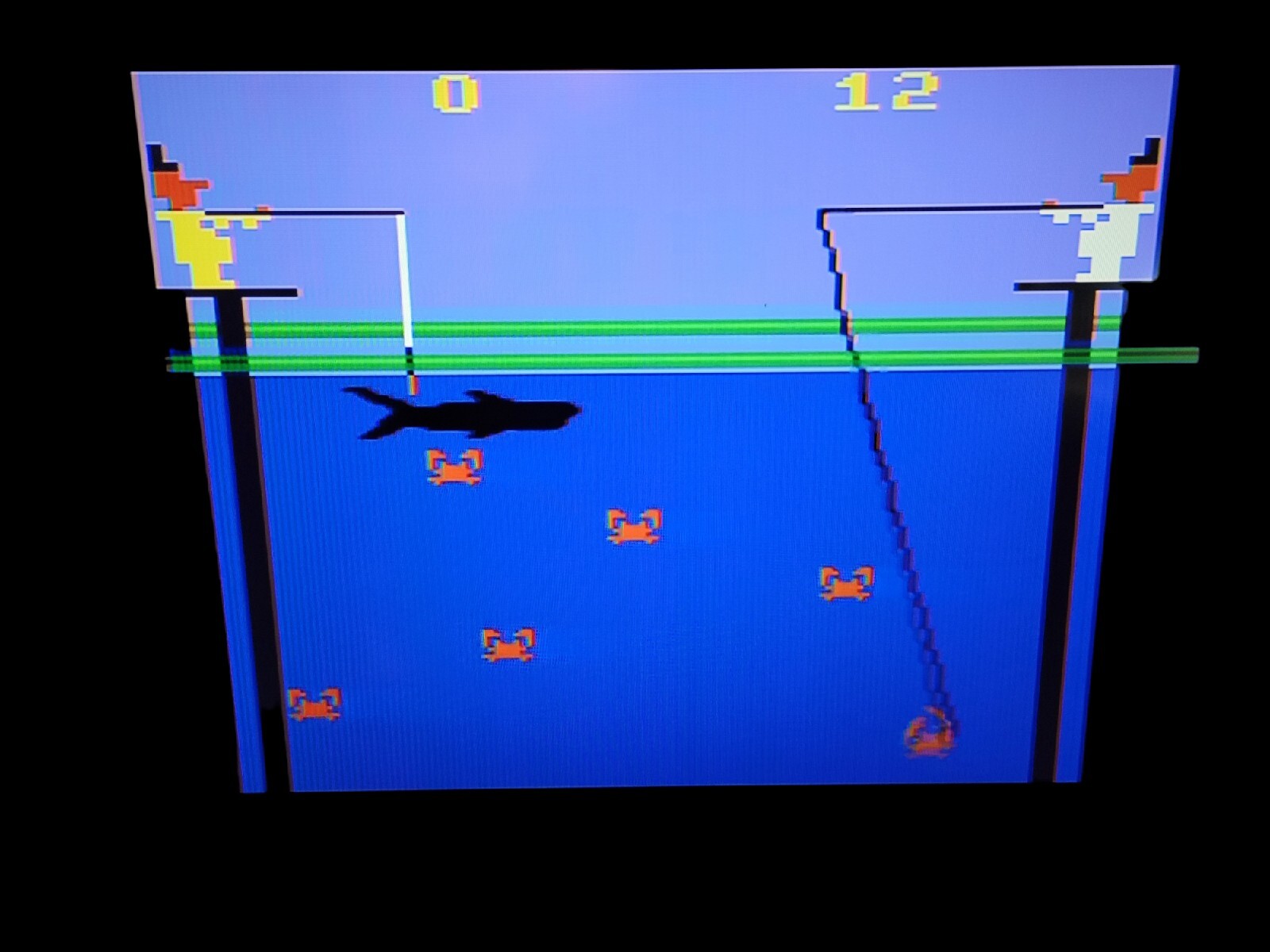 FISHING V-CASE Atari 2600 Game cartridge ntsc Working See Pics