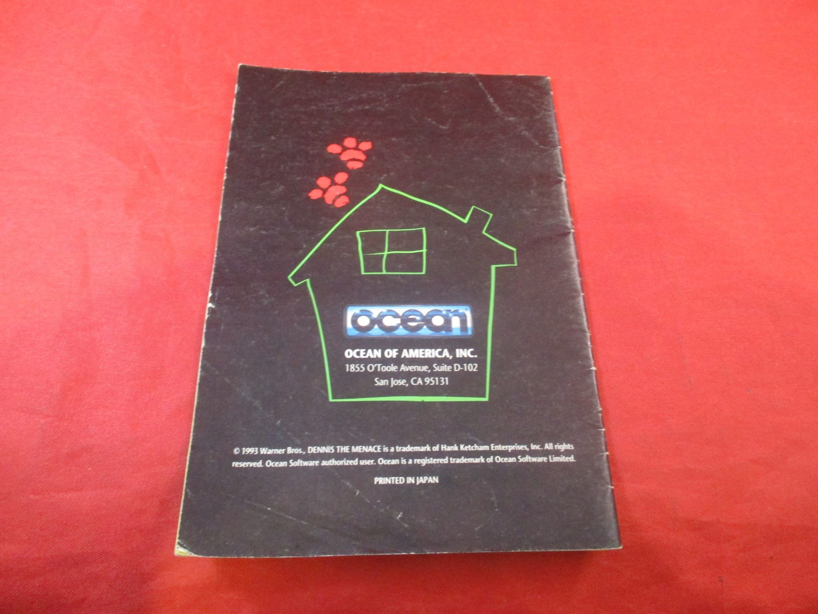 Dennis the Menace Super Nintendo SNES Instruction Manual Booklet ONLY