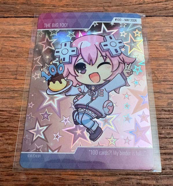 Idea Factory Exclusive Trading Card The Big 100 #100 May 2026 Neptunia Holo