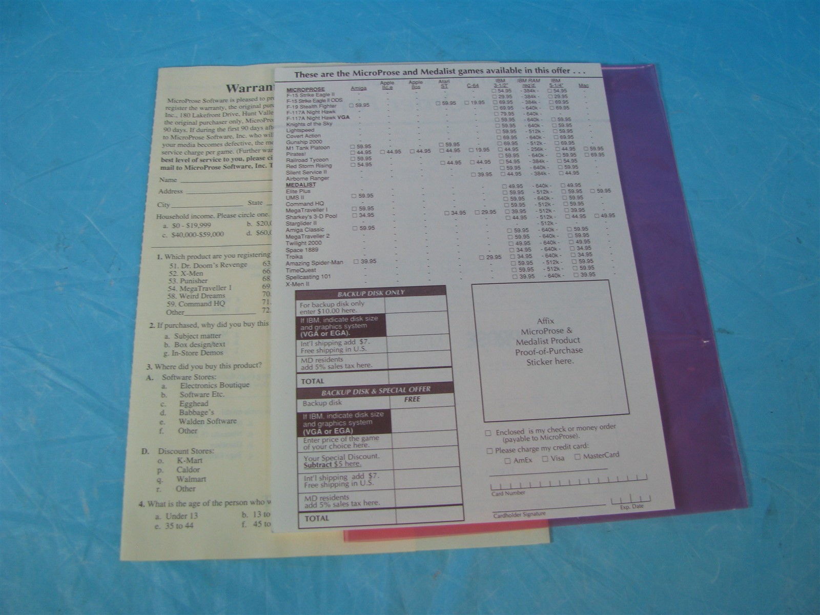 VINTAGE 1989 Millennium Return To Earth Big Box (PC MS-DOS 5.25) FREE SHIPPING