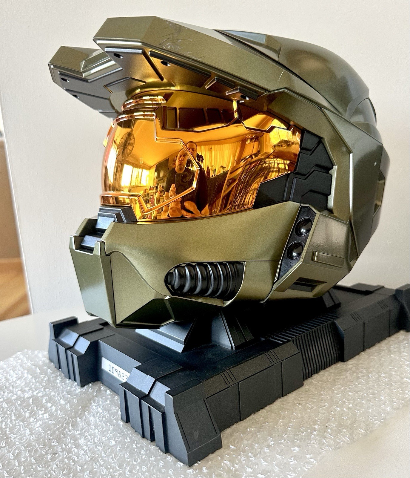 🔥 Legendary Halo 3 Limited Collector’s Edition Master Chief Helmet & Stand RARE
