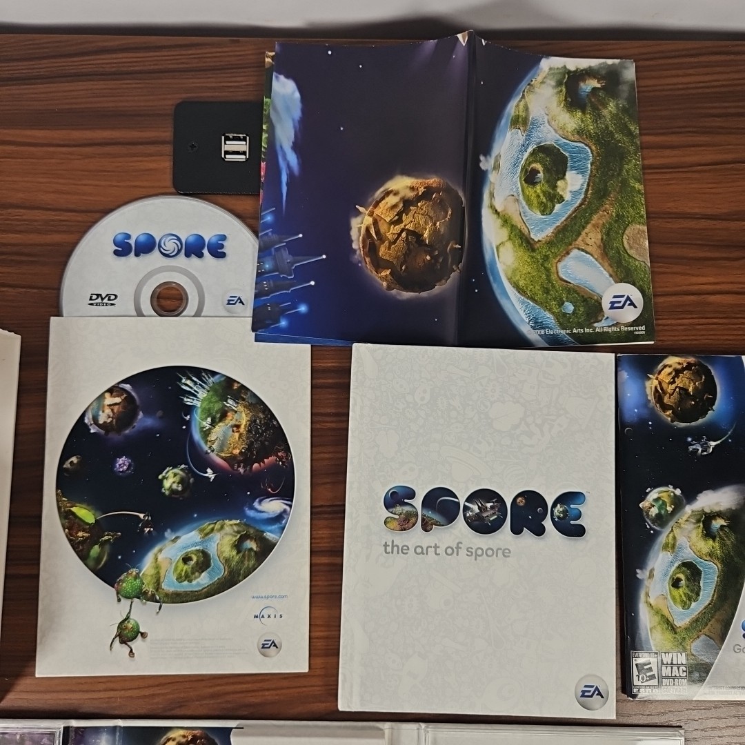 SPORE: GALACTIC EDITION EA PC The Art of Spore -National Geographic CIB