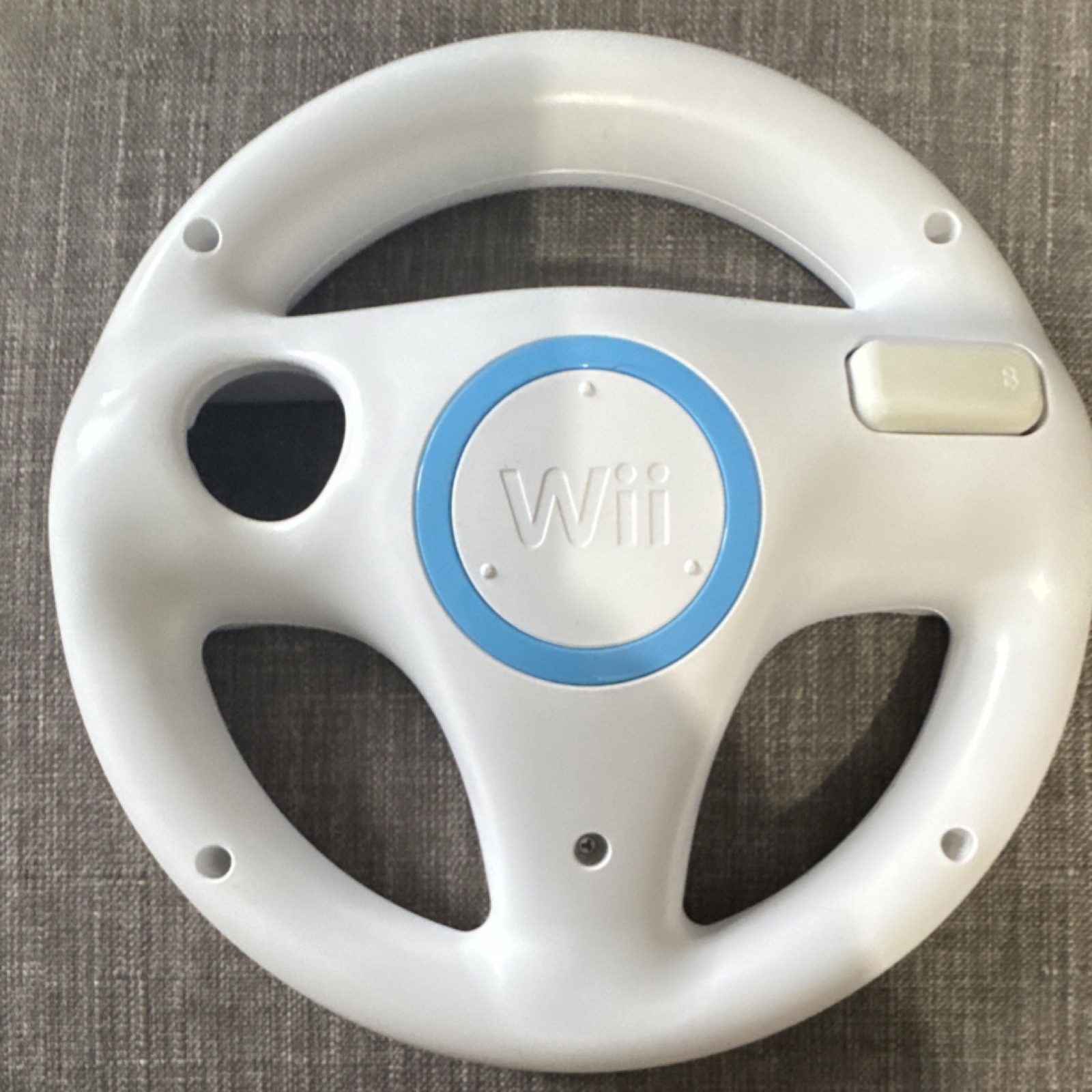 Nintendo Wii Wheel RVL-024 Steering Accessories Lot of 3 White & Black