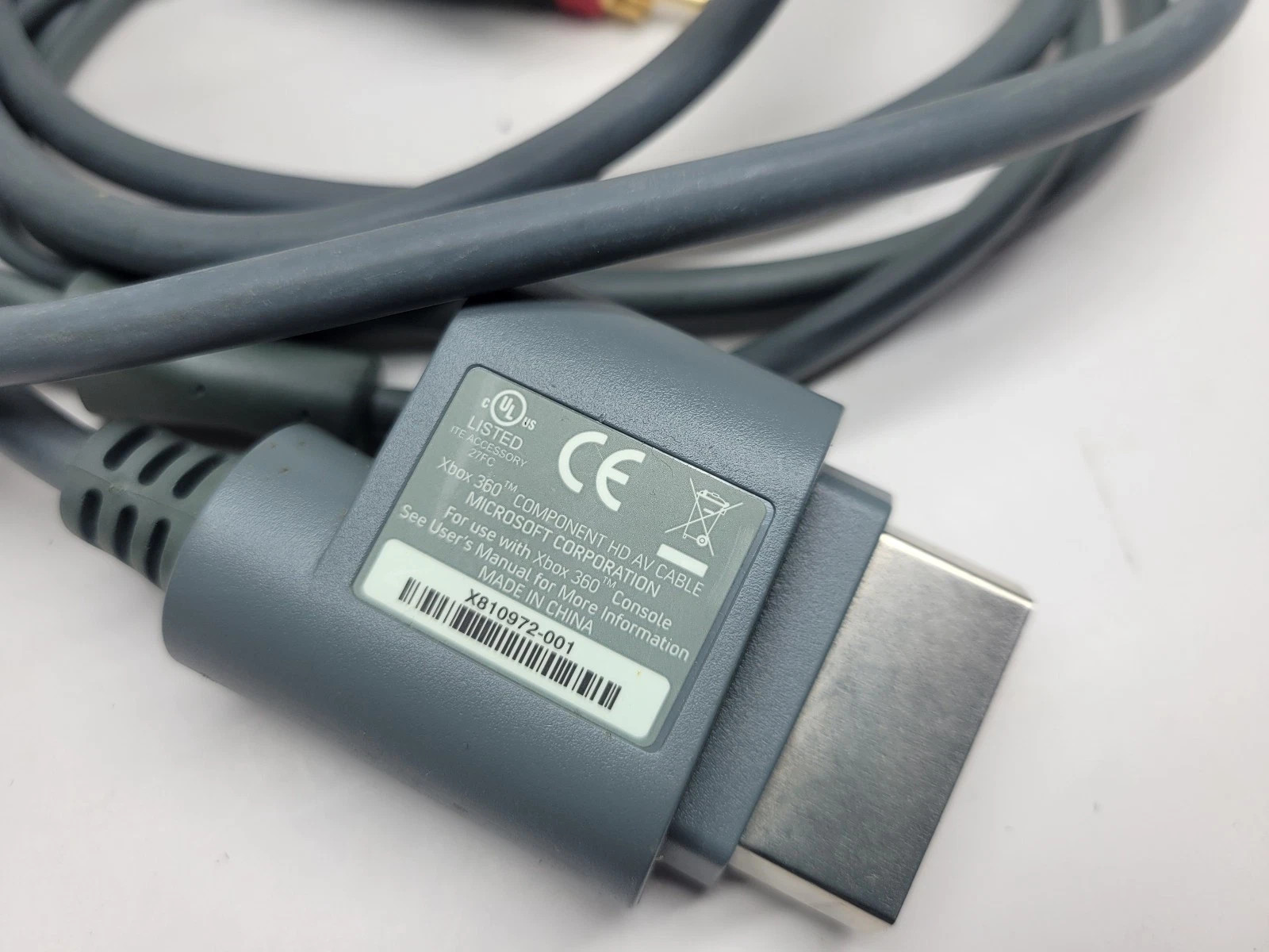 HD TV Premium RCA Composite AV A/V Cable Cord for Microsoft Xbox 360