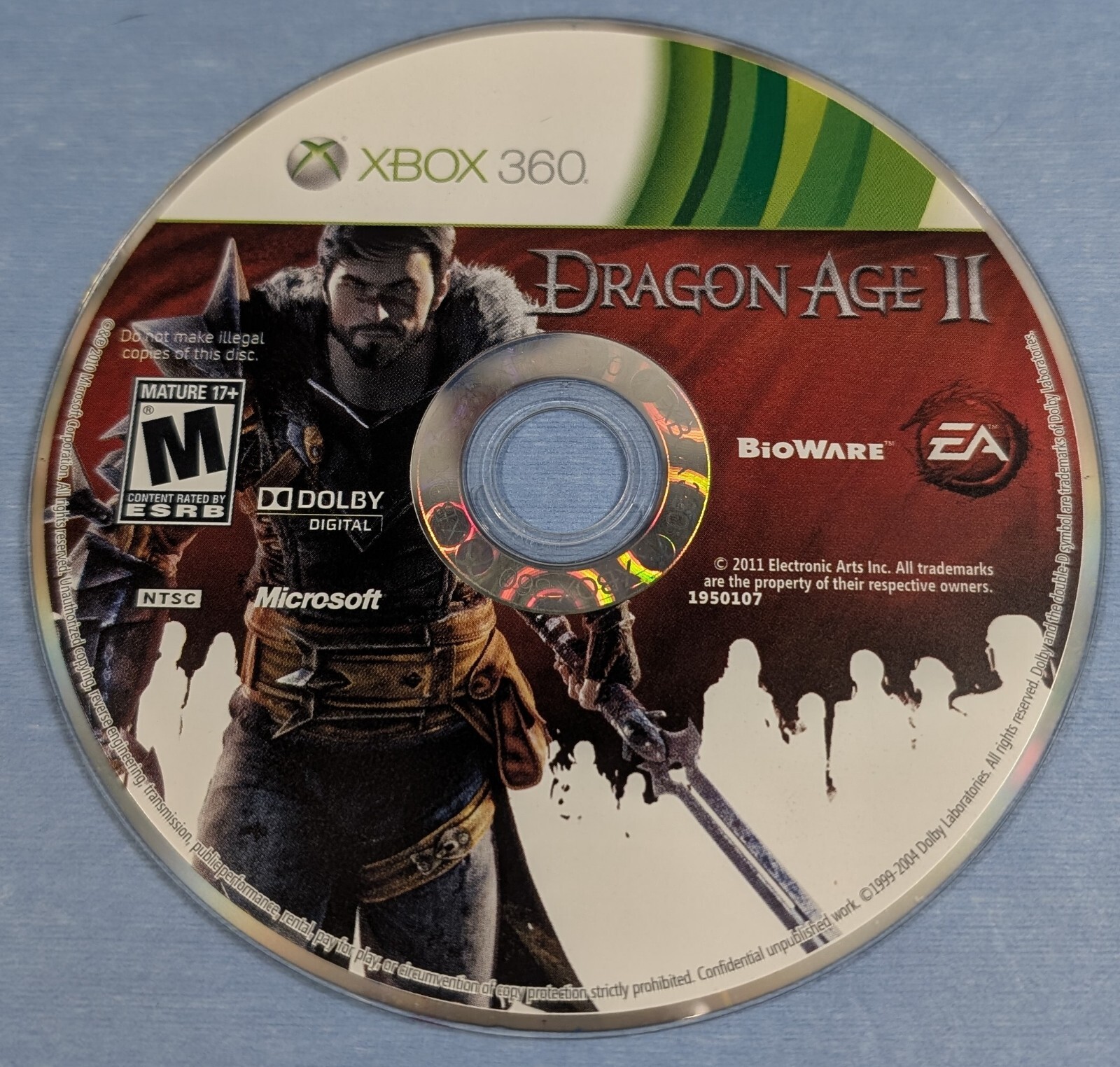Dragon Age 2 II Microsoft Xbox 360 Cib Tested & Working