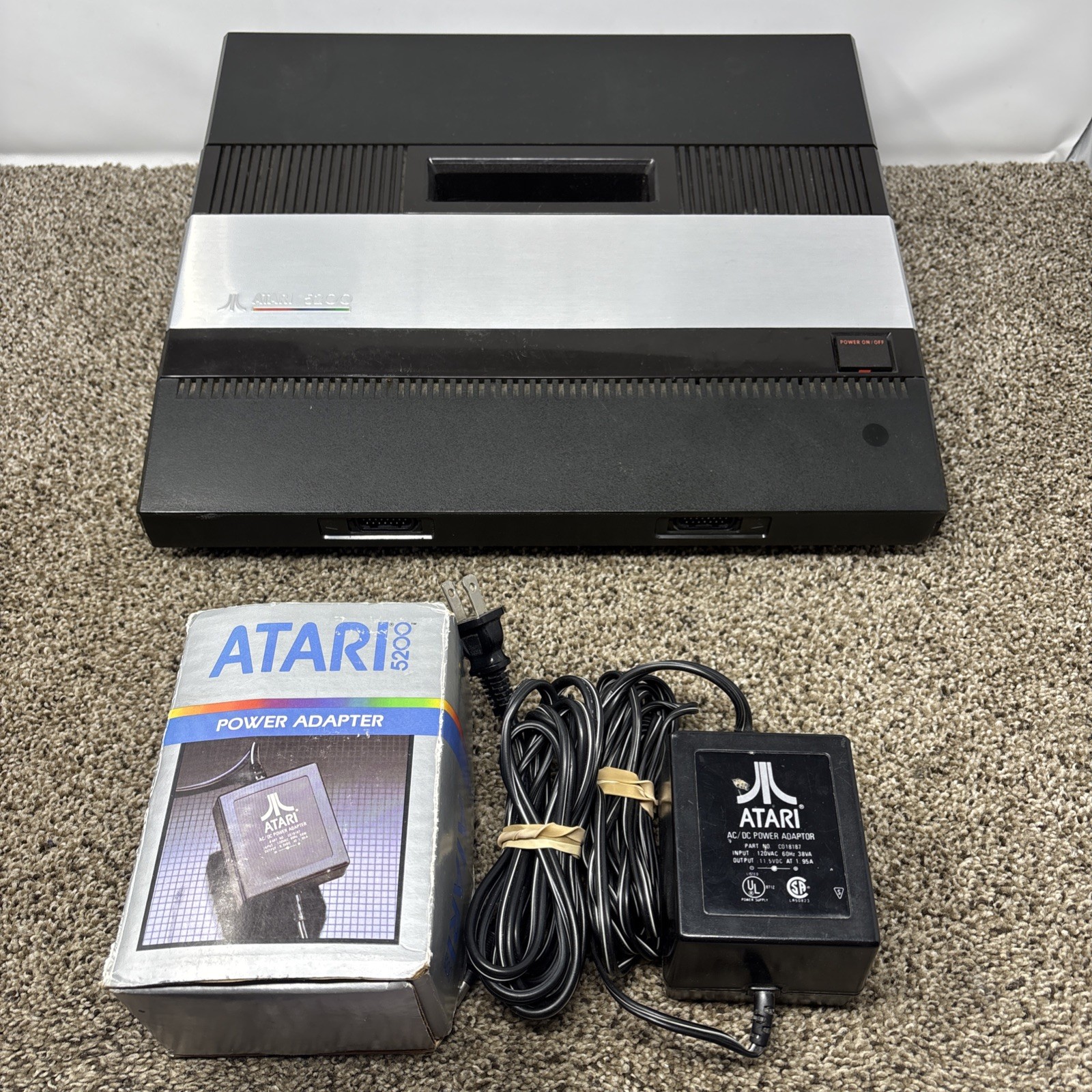 Atari 5200 2 Port Console And Power Supply Tested No Controllers